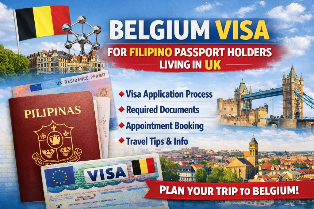 Belgium Visa for Filipino Passport Holders Living in UK