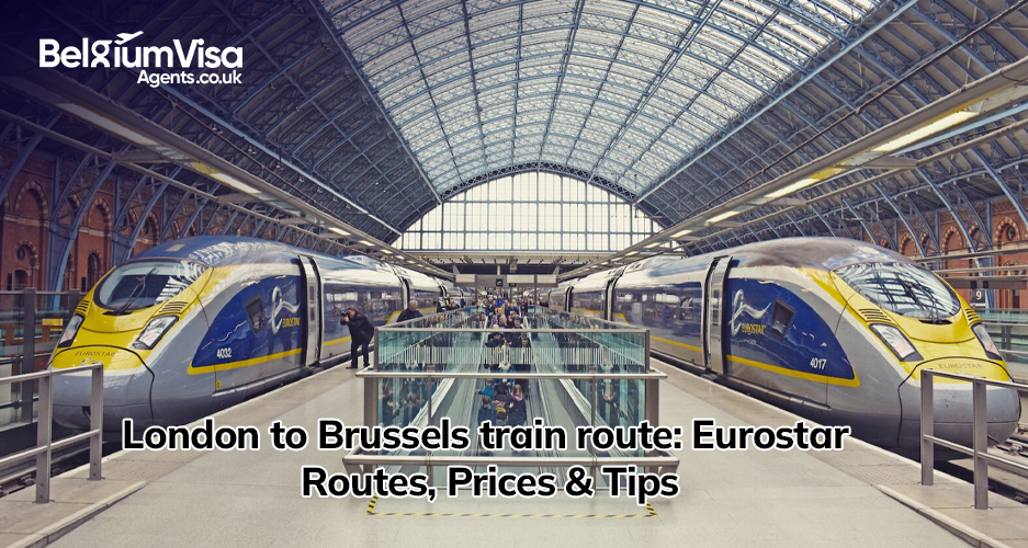 London to Brussels train route