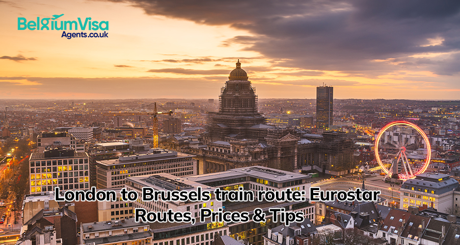 London to Brussels train route
